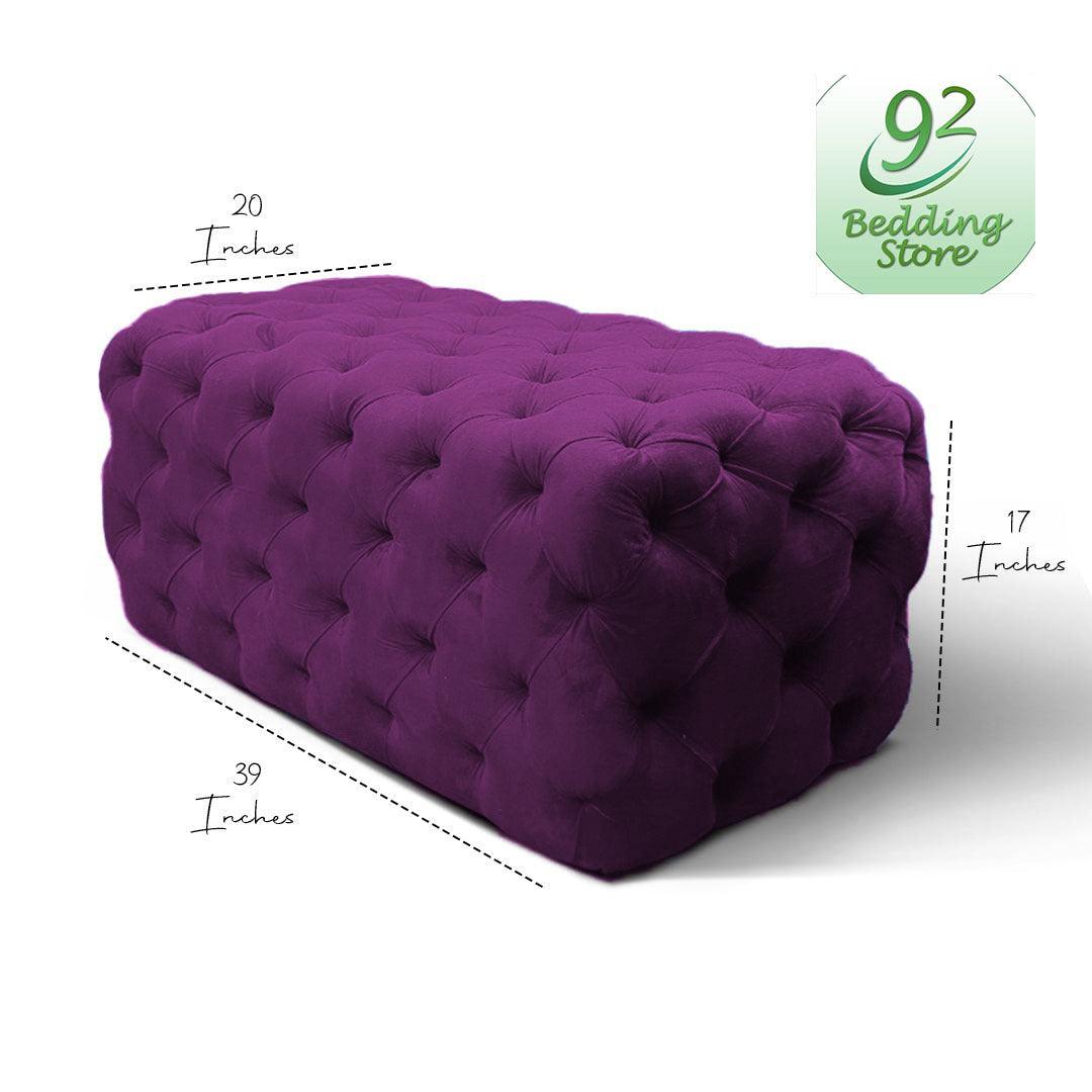 Luxury Soft Modren Long Tufted Ottoman (006) - 92Bedding