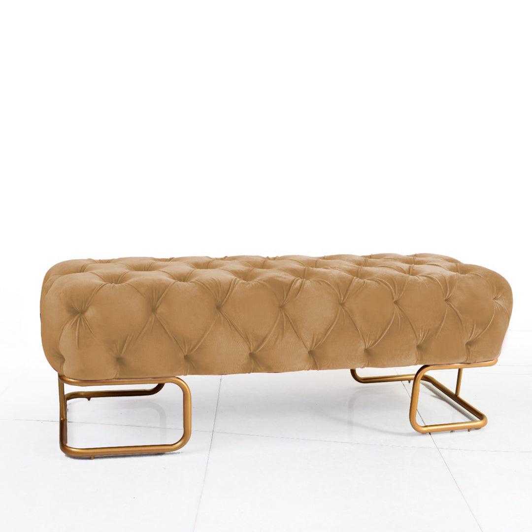 3 SEATER LUXURY OTTOMAN STOOL WITH STEEL STAND -965 - 92Bedding