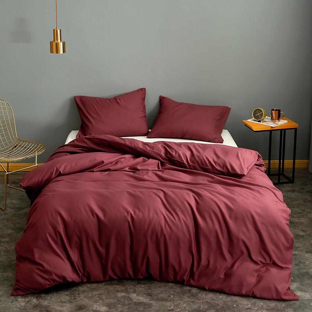Luxury Maroon Duvet Set - 8 Pieces - 92Bedding