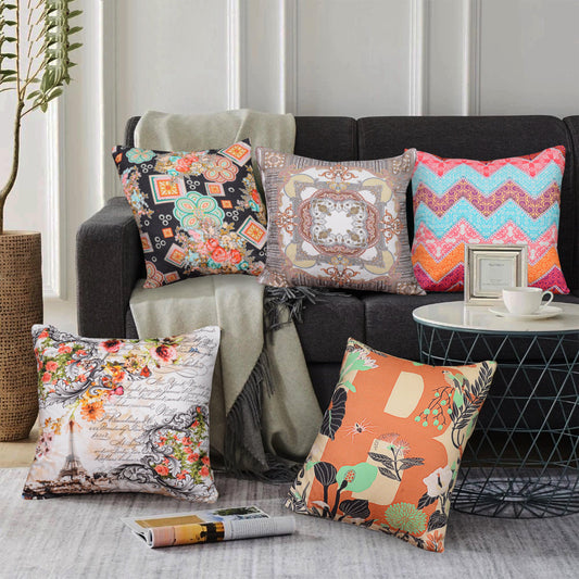 Pack of 5 Duck Digital Printed Cushion covers - 92Bedding