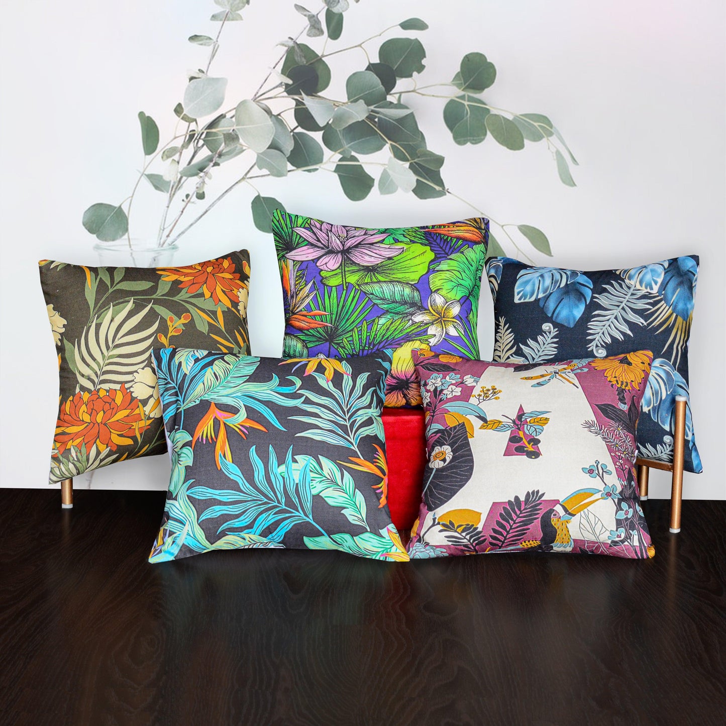 Pack of 5 Duck Digital Printed Cushion covers - 92Bedding