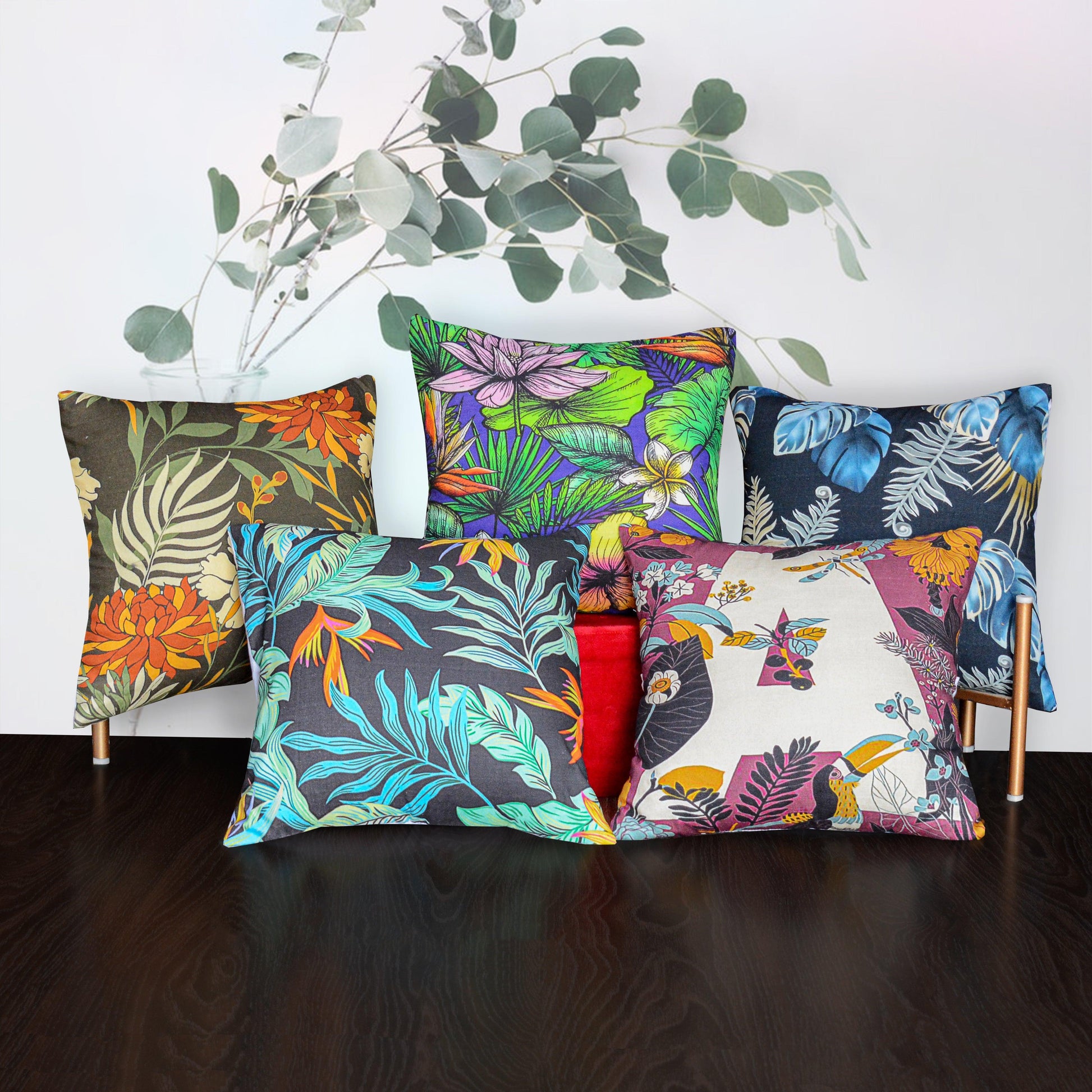 Pack of 5 Duck Digital Printed Cushion covers - 92Bedding