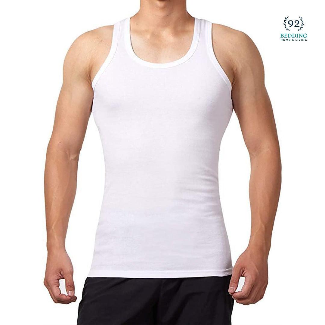 Pack Of 12 Cotton Vests White - 92Bedding