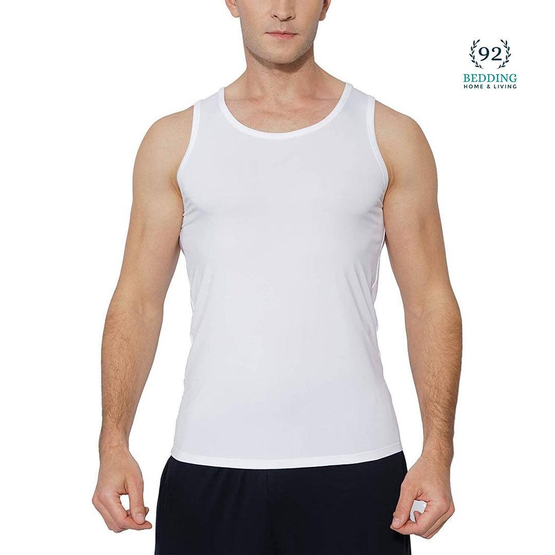 Pack Of 12 Cotton Vests White - 92Bedding