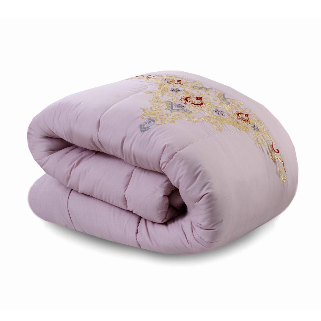 Luxury 6 Pcs Marina Embroidered Comforter Set Pink - 92Bedding