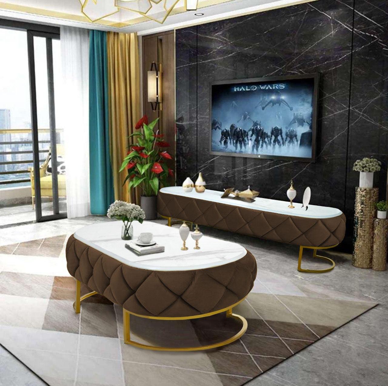 Luxury Creative Style Center Table & TV Combination Living Room Set -1007 - 92Bedding