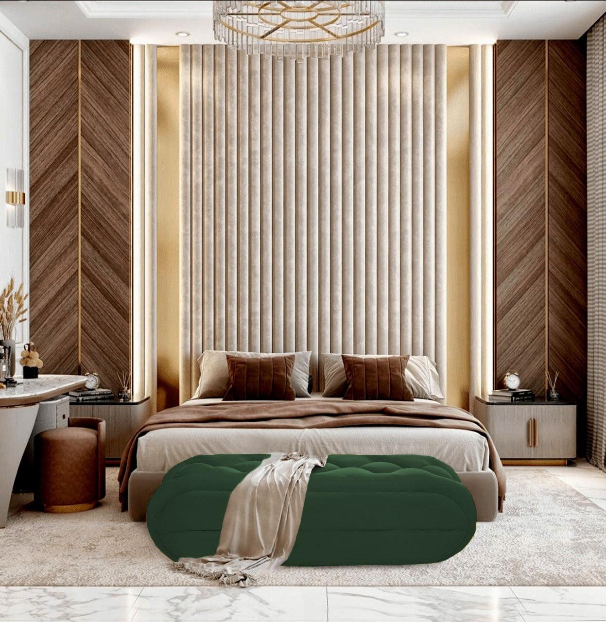 Luxury Bedroom & Living Room 3 Seater Stool -1022 - 92Bedding