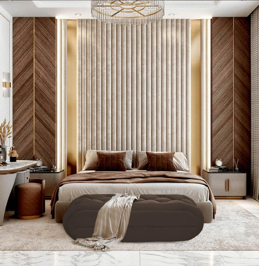 Luxury Bedroom & Living Room 3 Seater Stool -1017 - 92Bedding