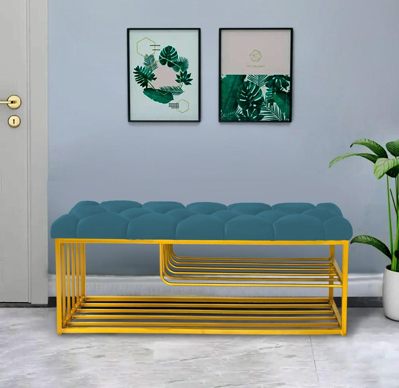 Luxury 3 Seater Stool With Shoe Rack -1047 - 92Bedding