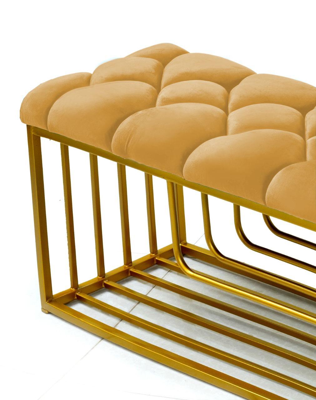 Luxury 3 Seater Stool With Shoe Rack -1042 - 92Bedding