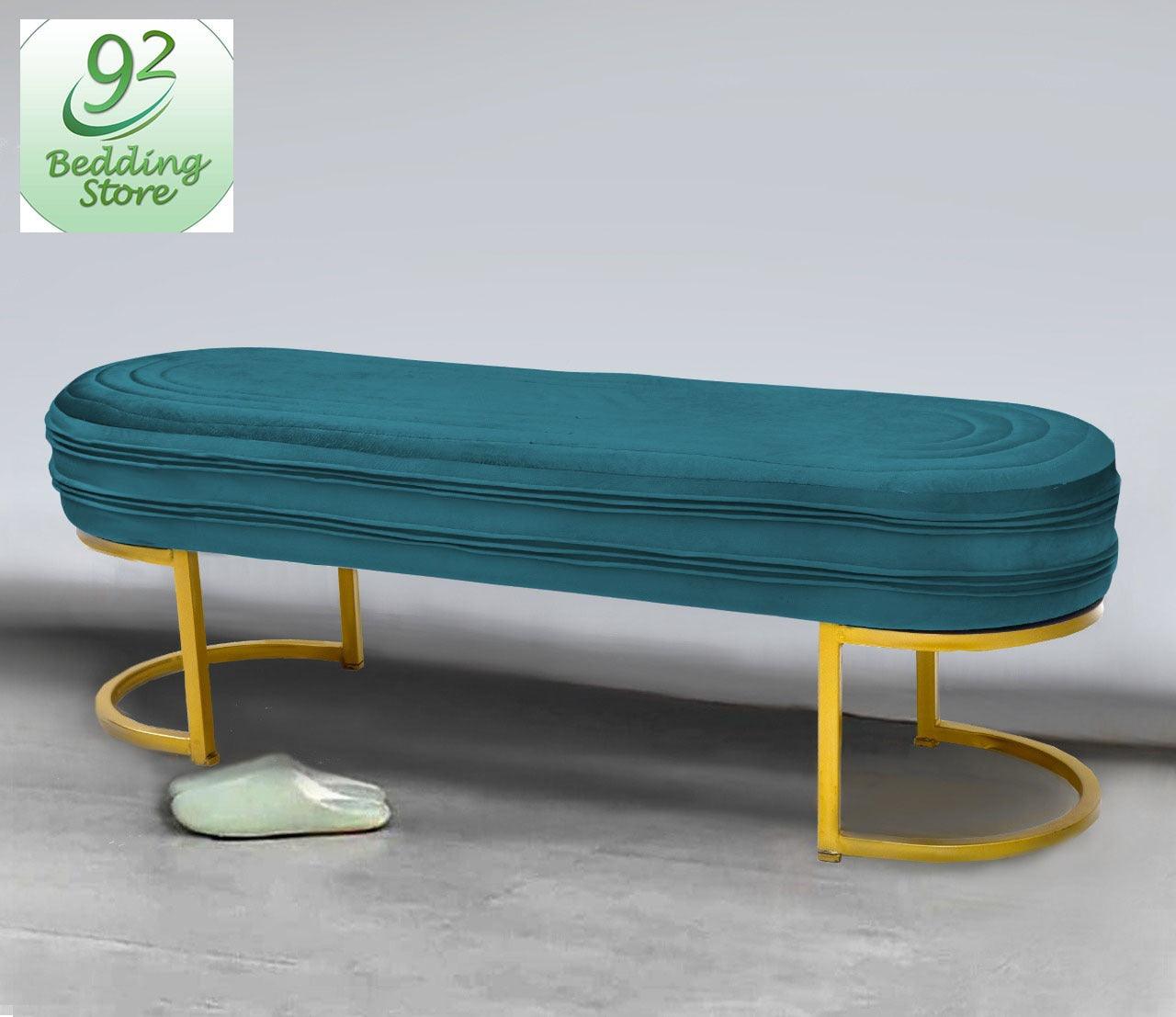 Luxury 3 Seater Steel Stool With Steel Frame -1046 - 92Bedding