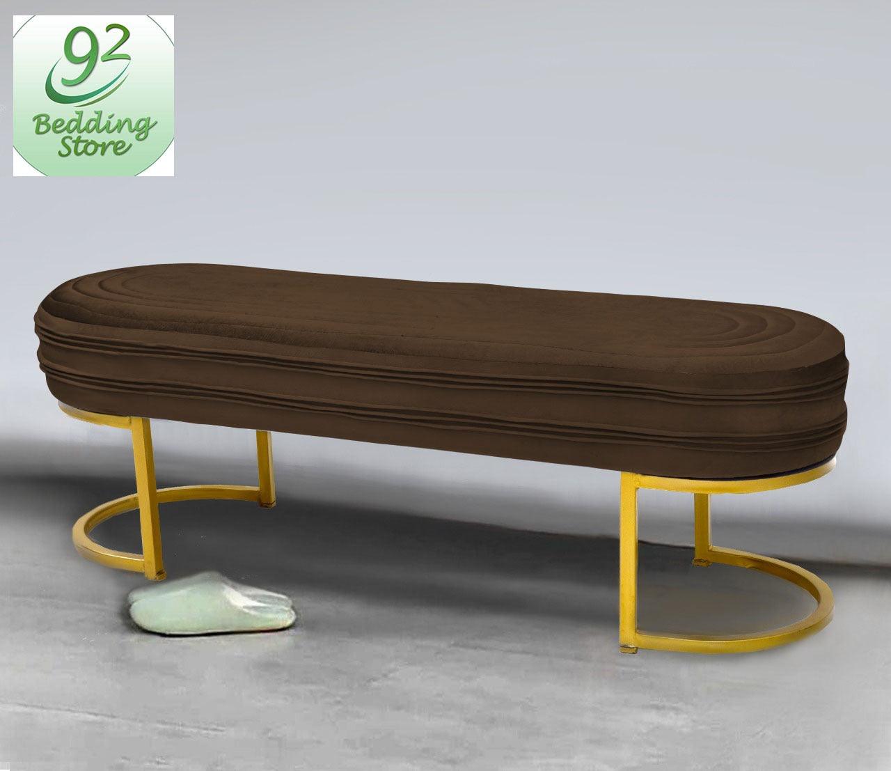 Luxury 3 Seater Steel Stool With Steel Frame -1048 - 92Bedding