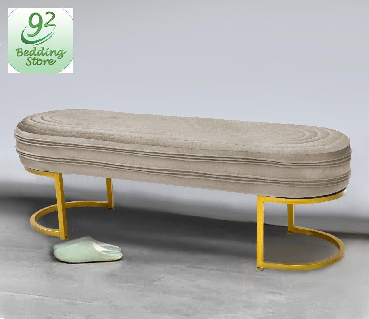 Luxury 3 Seater Steel Stool With Steel Frame -1053 - 92Bedding