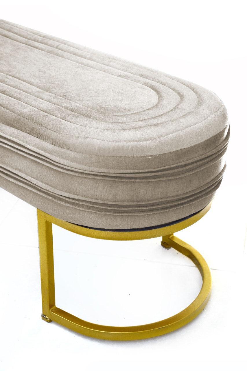 Luxury 3 Seater Steel Stool With Steel Frame -1053 - 92Bedding