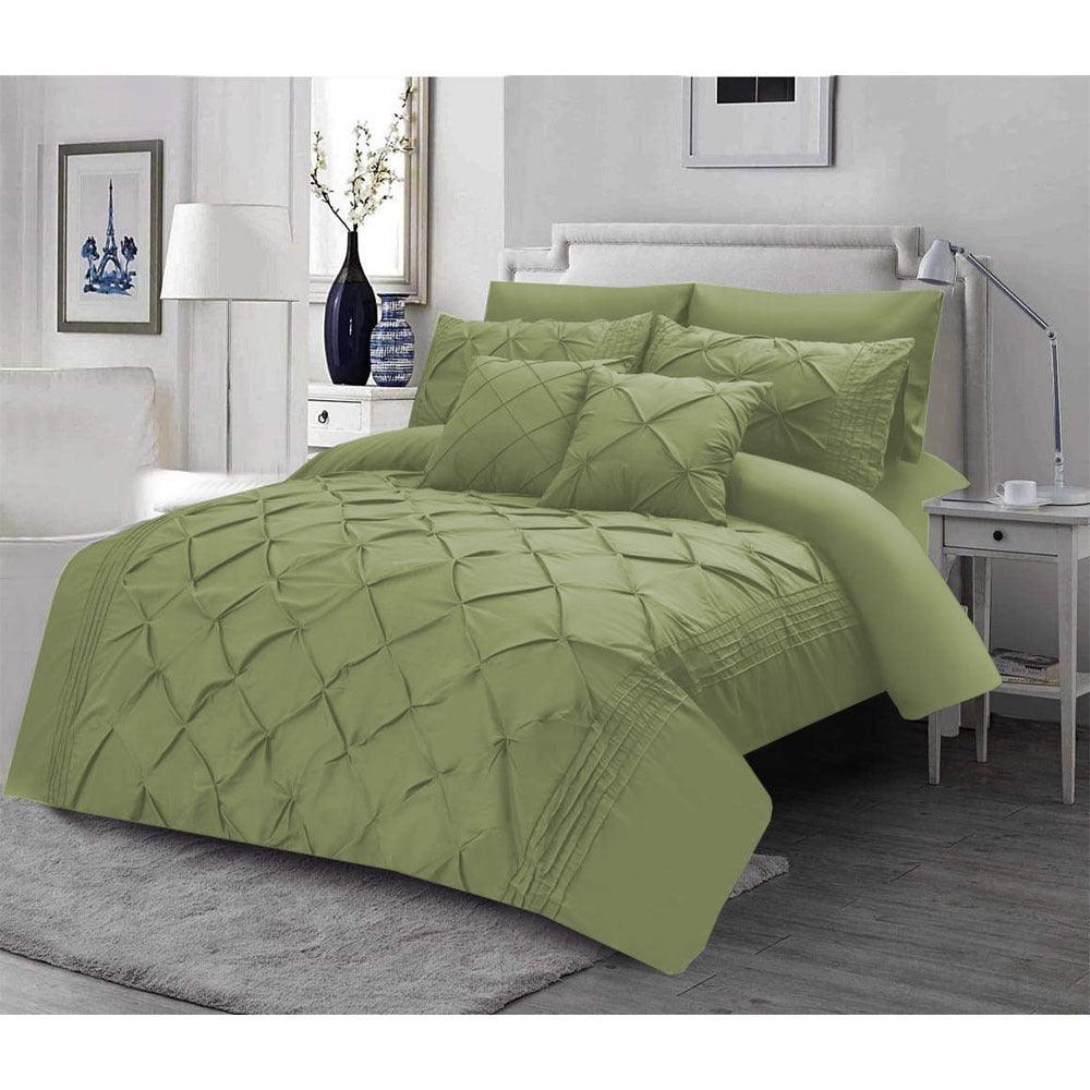 Luxury Sateen Pintuck & Pleated Duvet Set (0011) - 92Bedding