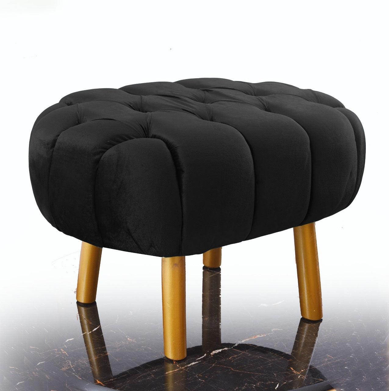 Luxury Single Seater Ottoman Stool -1068 - 92Bedding