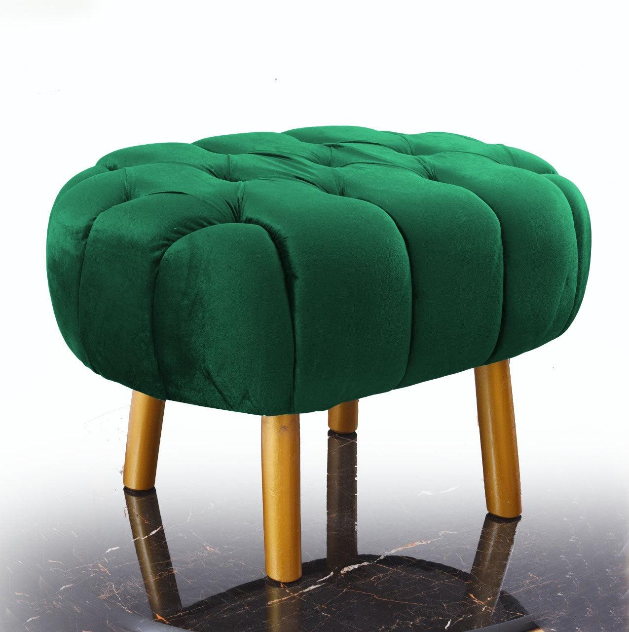 Luxury Single Seater Ottoman Stool -1068 - 92Bedding
