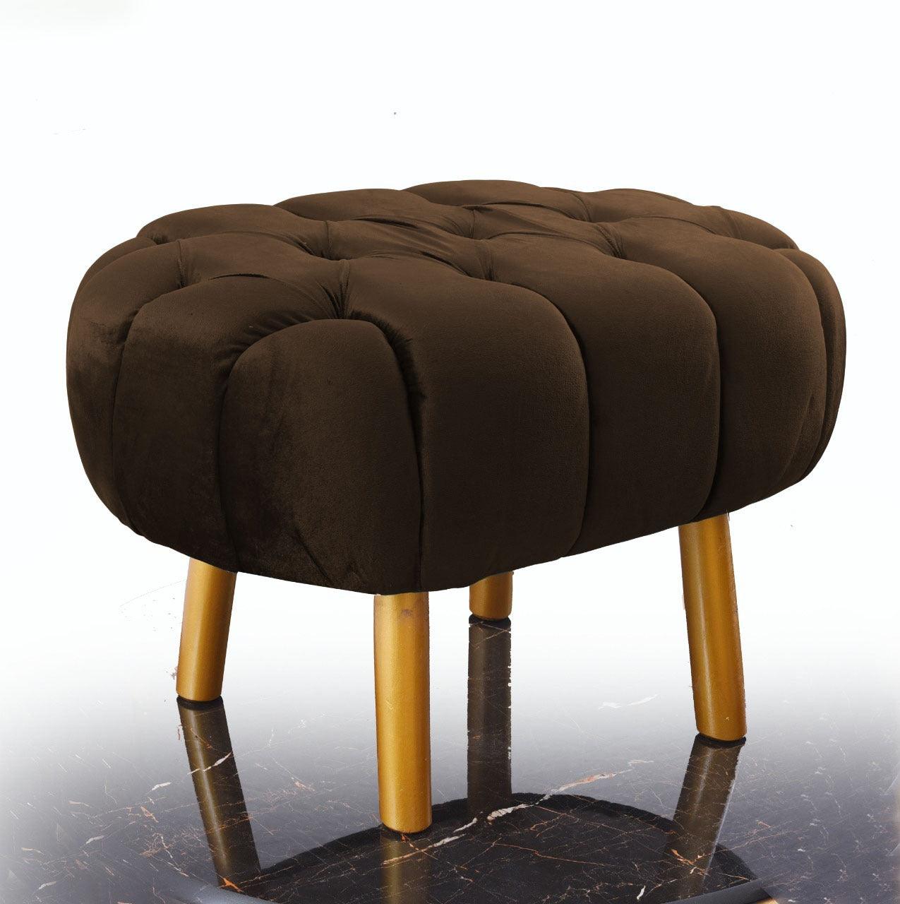 Luxury Single Seater Ottoman Stool -1068 - 92Bedding