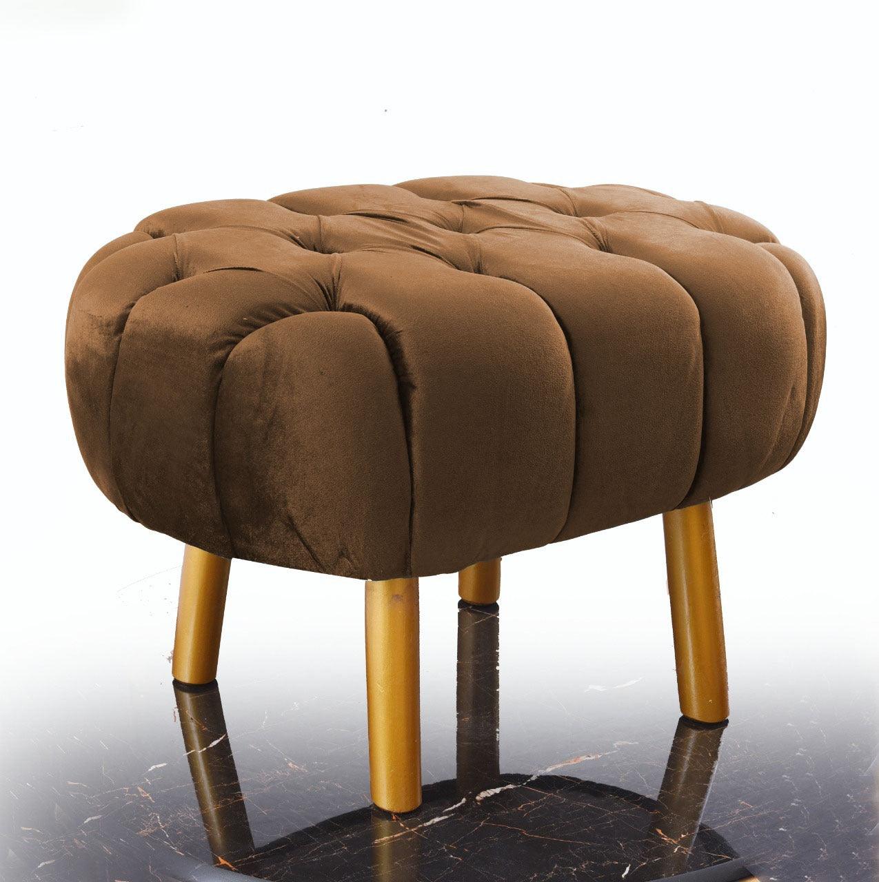 Luxury Single Seater Ottoman Stool -1068 - 92Bedding