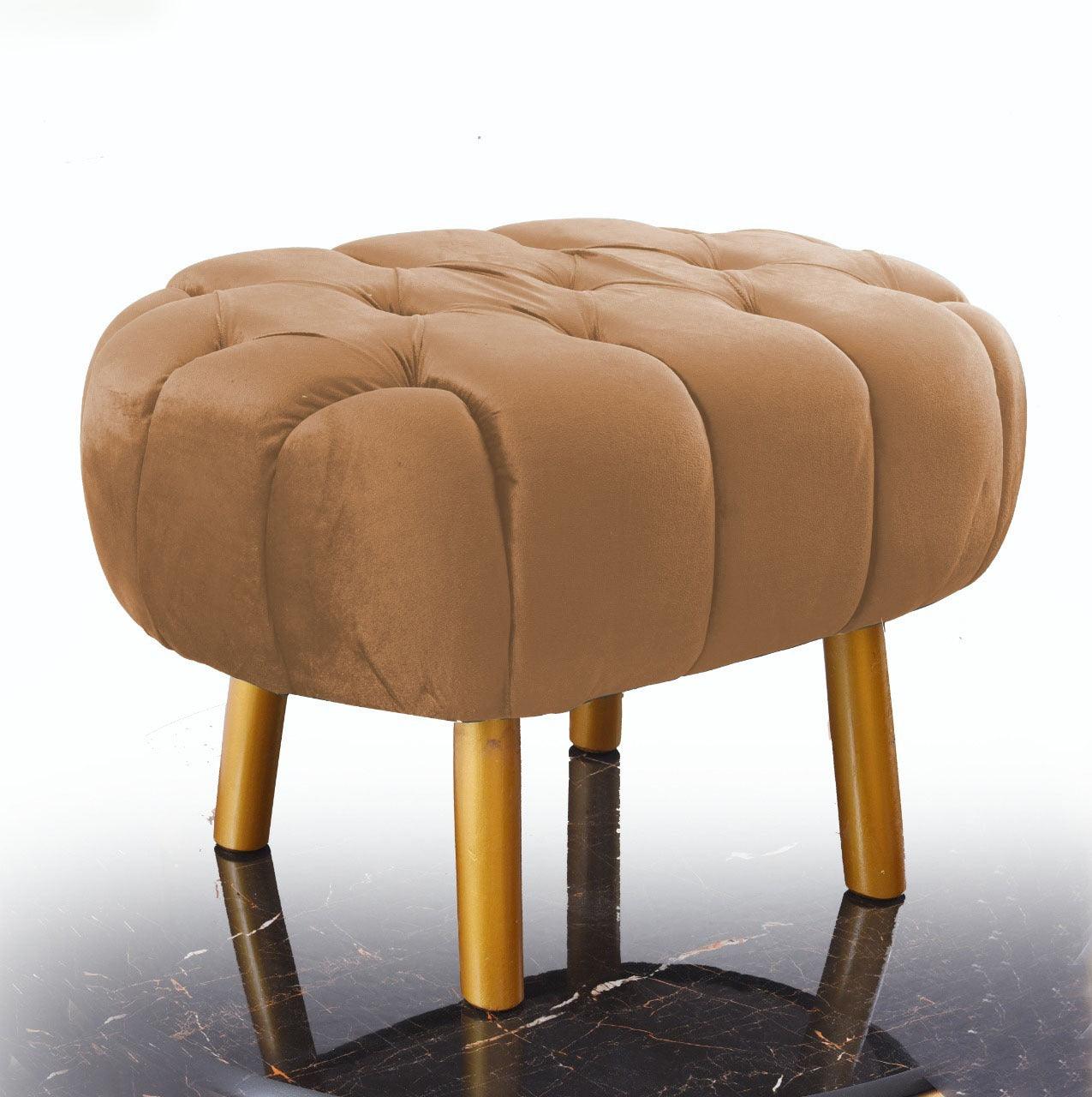 Luxury Single Seater Ottoman Stool -1068 - 92Bedding