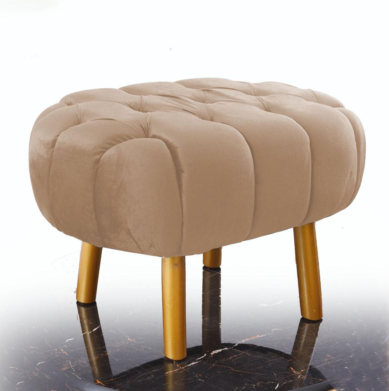 Luxury Single Seater Ottoman Stool -1068 - 92Bedding