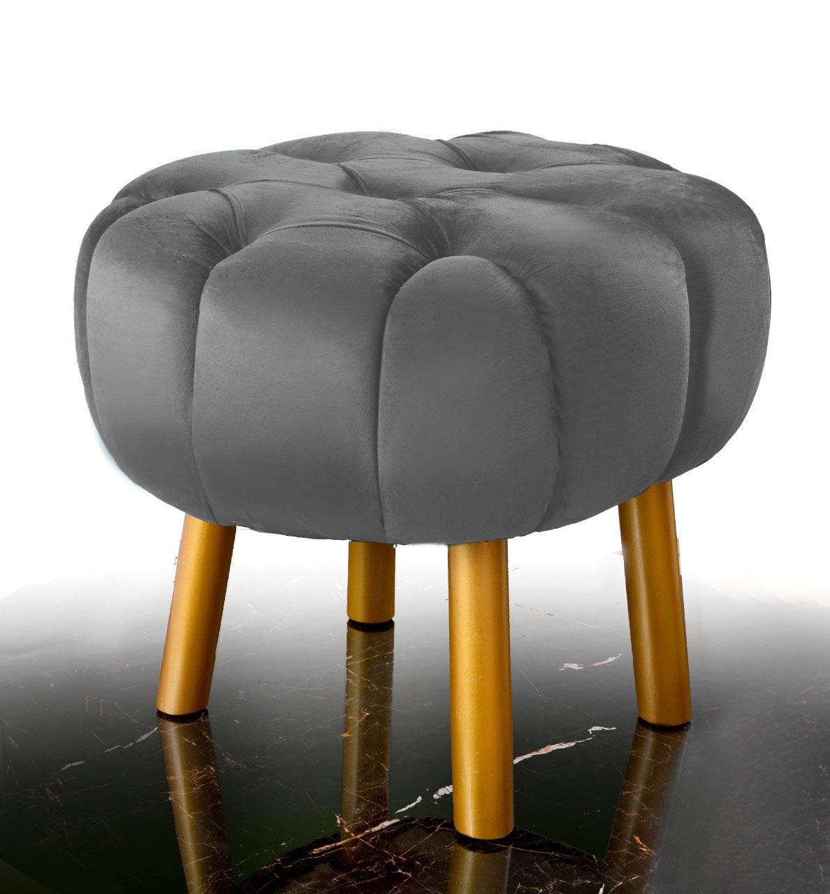 Luxury Single Seater Ottoman Stool -1067 - 92Bedding