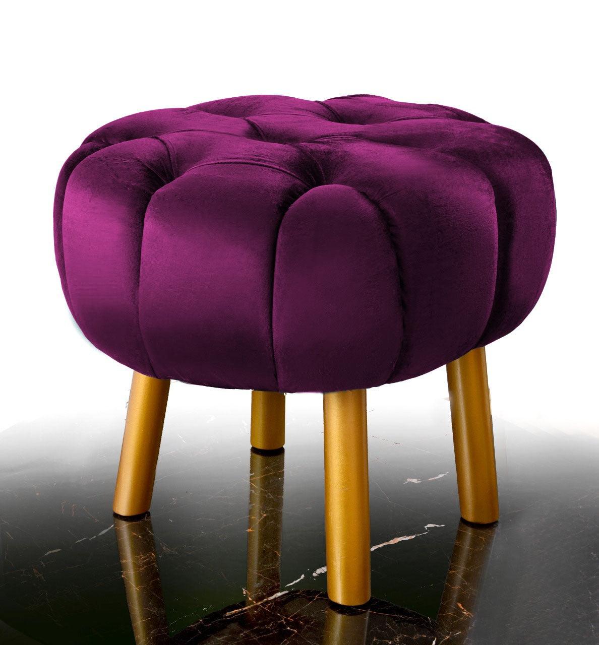 Luxury Single Seater Ottoman Stool -1067 - 92Bedding
