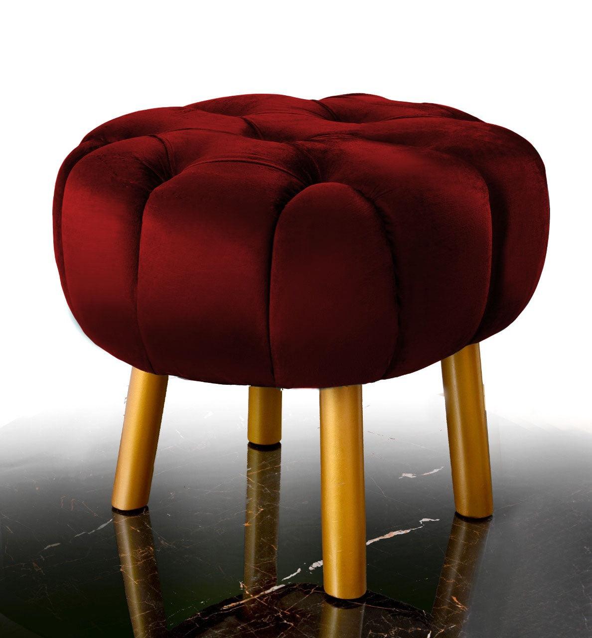 Luxury Single Seater Ottoman Stool -1067 - 92Bedding