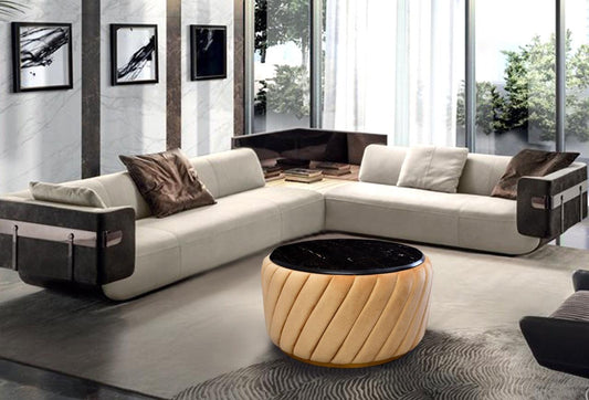 Luxury Round Center Table With Marble Sheet -1050 - 92Bedding