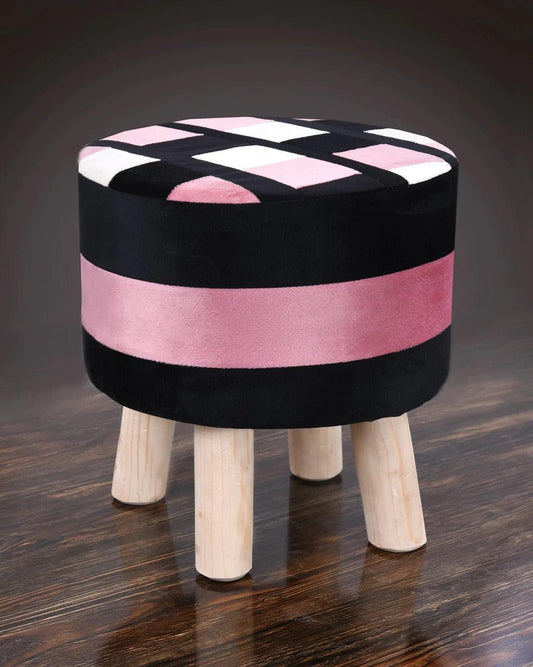 Wooden Round Stool-1073 - 92Bedding