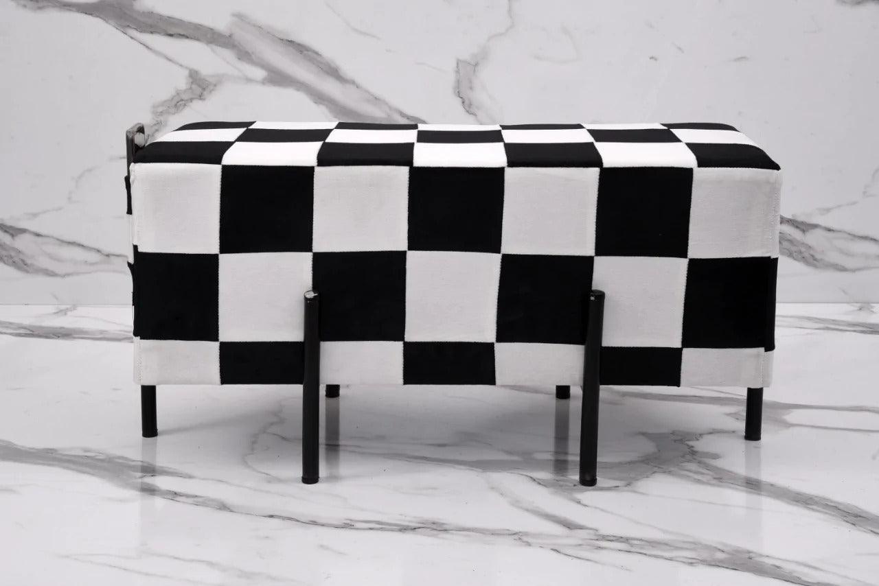 Wooden stool 2 Seater Pocket With Steel Stand -1097 - 92Bedding