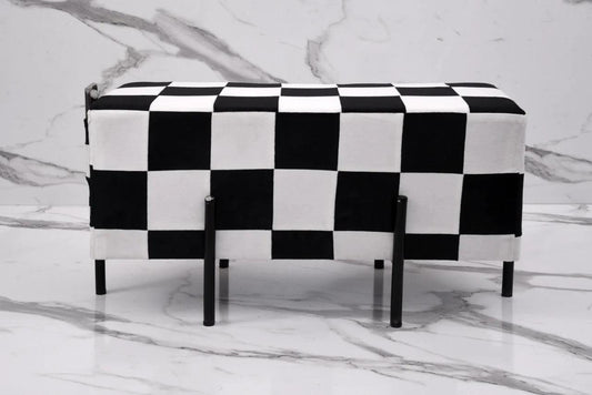 Wooden stool 2 Seater Pocket With Steel Stand -1097 - 92Bedding