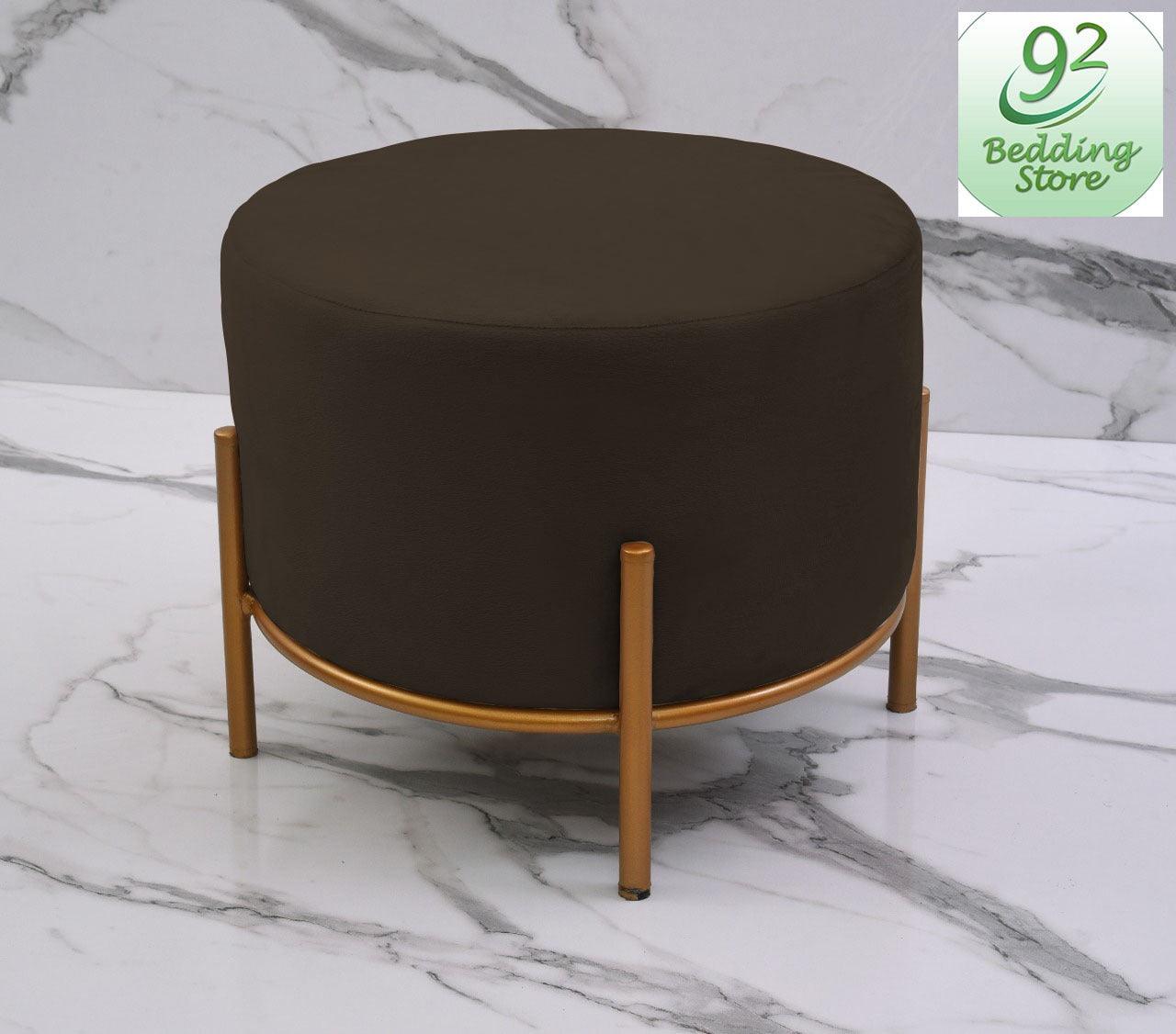 Drone Shape Wooden Stool With Steel Frame -1050 - 92Bedding
