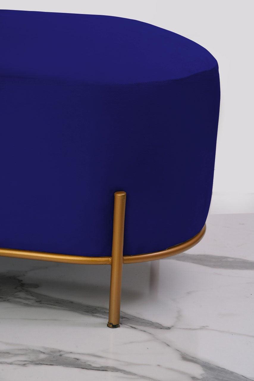 3 SEATER LUXURY VELVET STOOL WITH STEEL STAND -1056 - 92Bedding