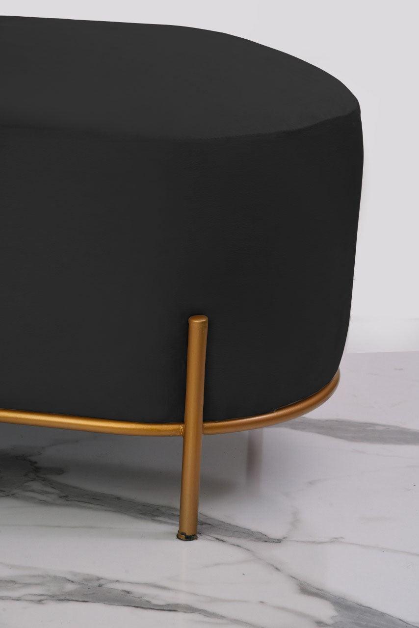 3 SEATER LUXURY VELVET STOOL WITH STEEL STAND -1056 - 92Bedding