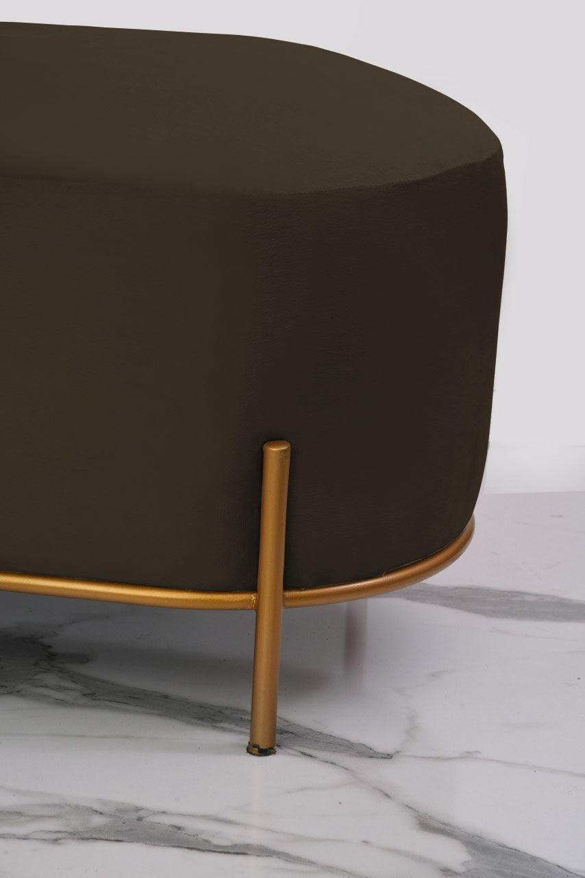 3 SEATER LUXURY VELVET STOOL WITH STEEL STAND -1056 - 92Bedding