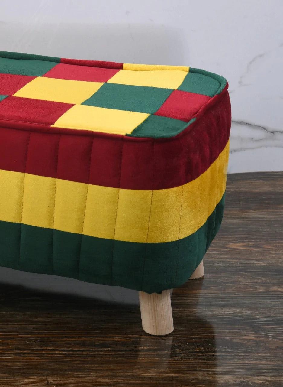 Luxury Wooden stool Two Seater -1094 - 92Bedding