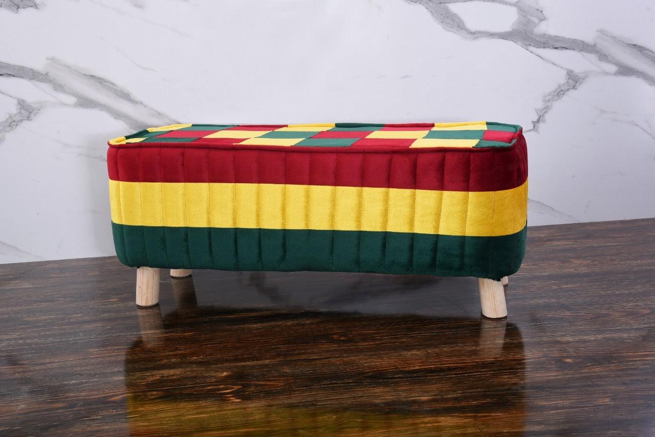 Luxury Wooden stool Two Seater -1094 - 92Bedding