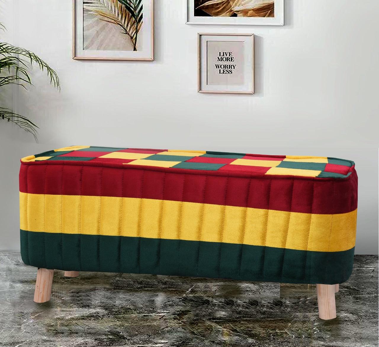 Luxury Wooden stool Two Seater -1094 - 92Bedding