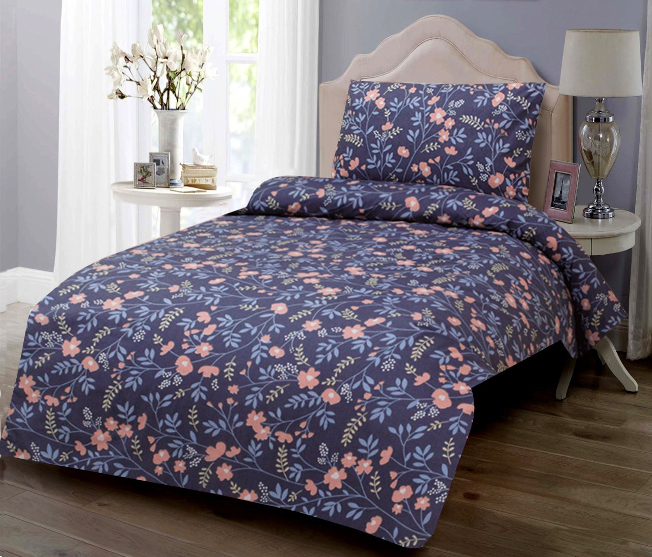 2 Pcs Printed Bed Sheet MHS-879