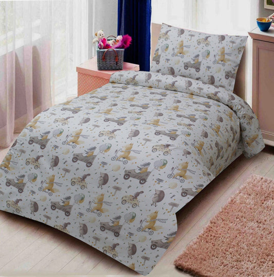 2 Pcs Printed Bed Sheet MHS-902