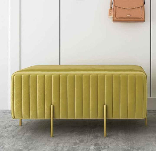 Wooden stool 2 Seater With Steel Stand -1104 - 92Bedding