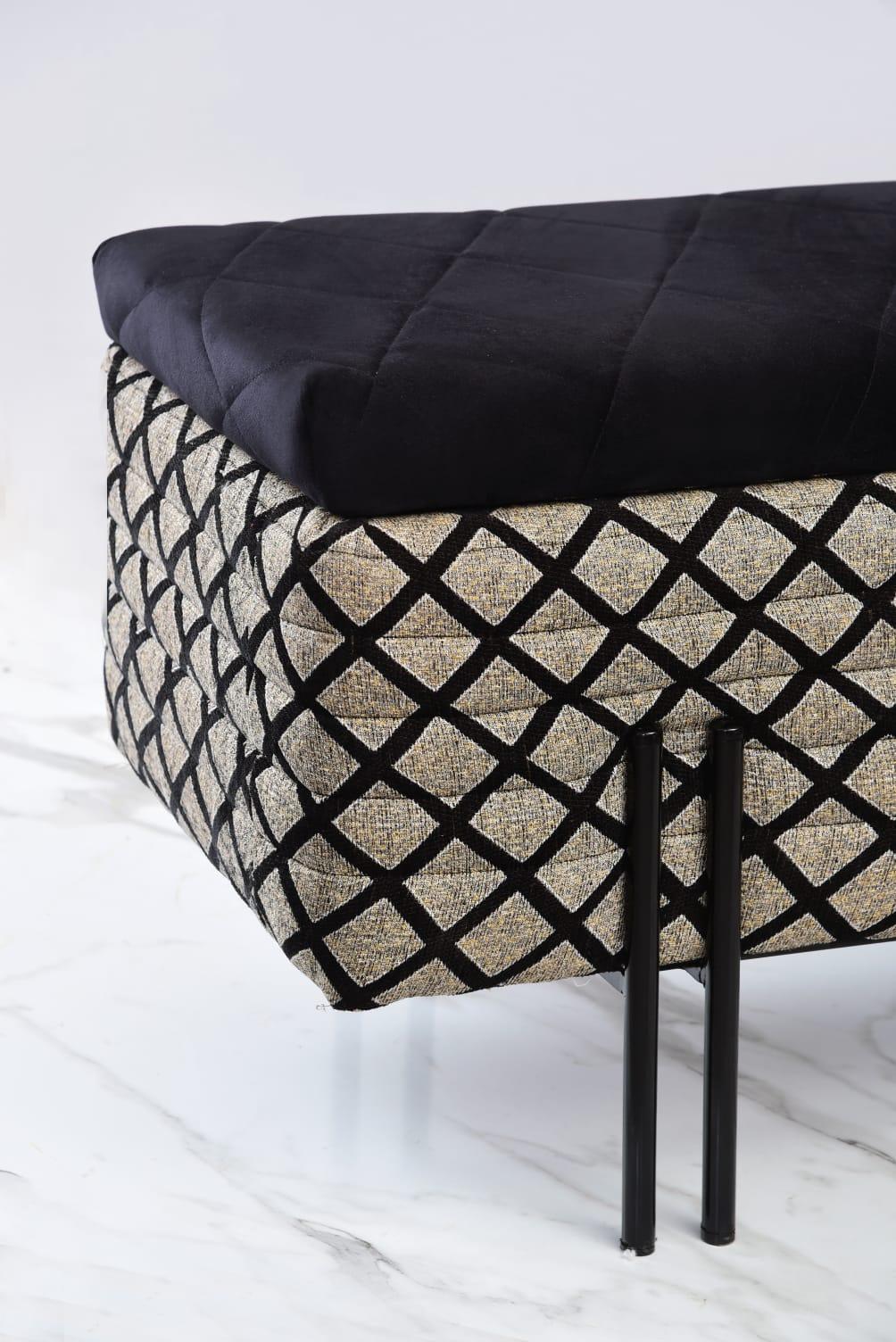 3 Seater Luxury Ottoman Storage Box -1166 - 92Bedding