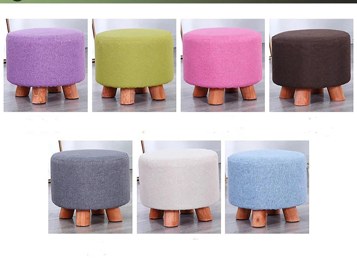 Wooden stool round shape - 143 - 92Bedding