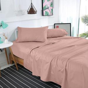 BLOSSOM PINK SOLID BED SHEET SET - 92Bedding