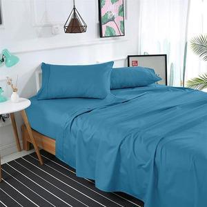 BLUE 11 SOLID BED SHEET SET - 92Bedding