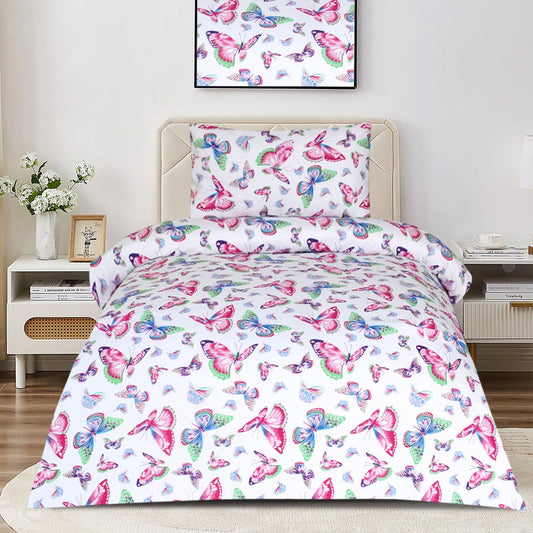 2 Pcs Printed Bed Sheet NB-1055