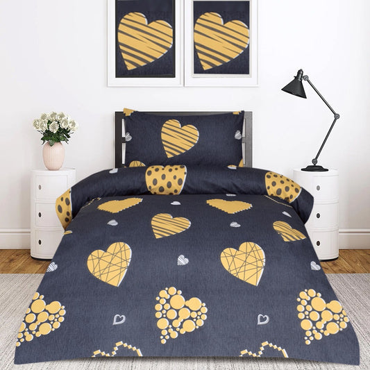 2 Pcs Printed Bed Sheet NB-1042