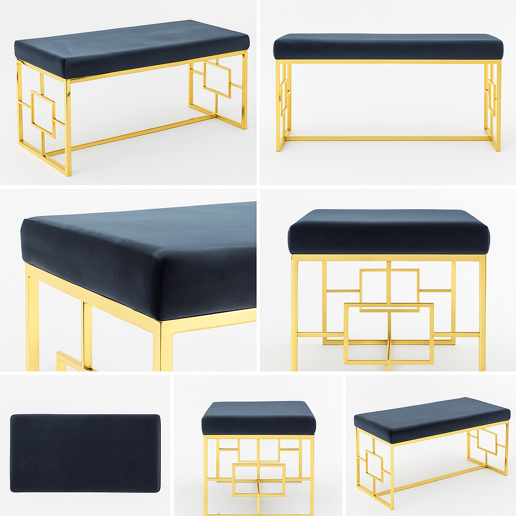 Prestige Velvet Bench - 1546