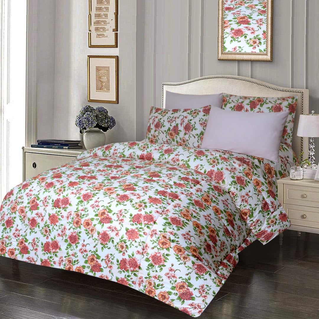 6 Pcs Luxury Printed Comforter Set - 1219